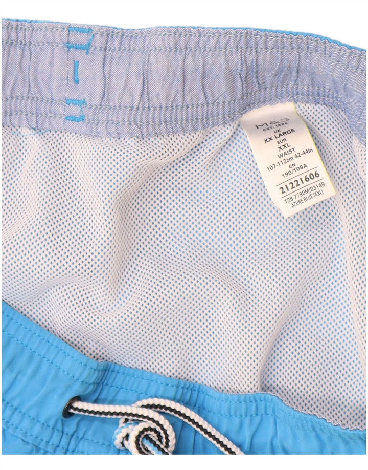 Pantaloni scurți de înot pentru bărbați Marks & Spencer, poliester albastru 2XL