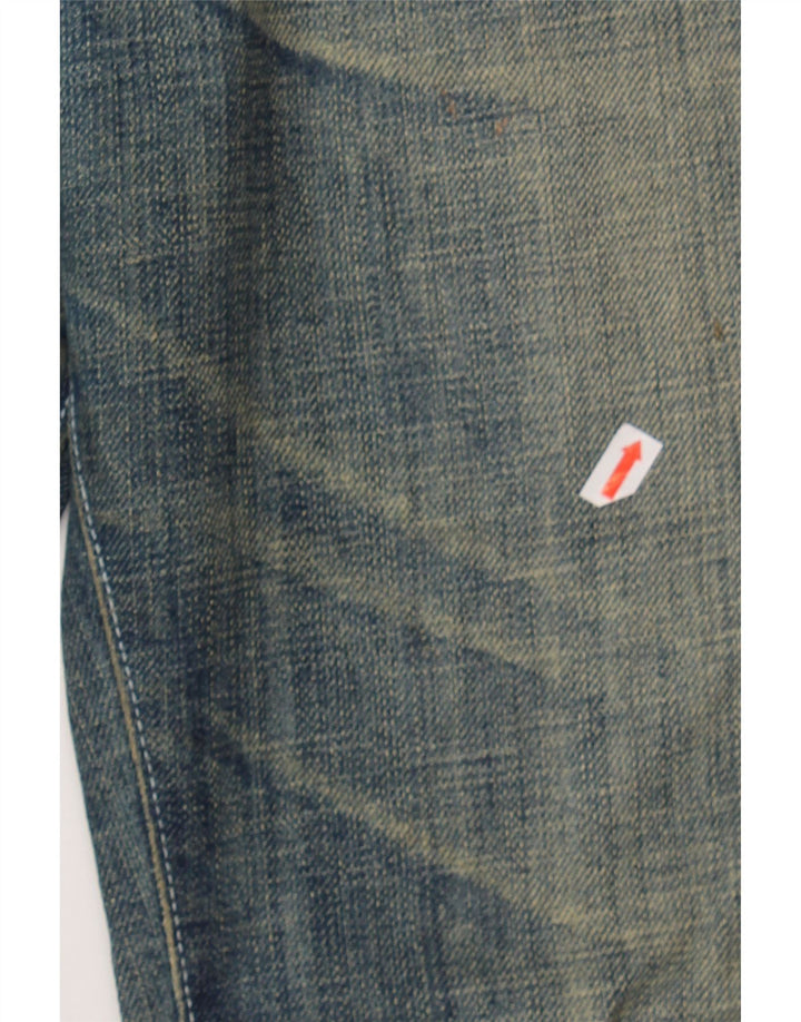 ARMANI Womens Bootcut Jeans W29 L29 Blue Cotton Vintage Armani and Second-Hand Armani from Messina Hembry 