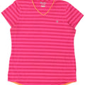 Tricou pentru femei Champion UK 16, poliester mare cu dungi roz