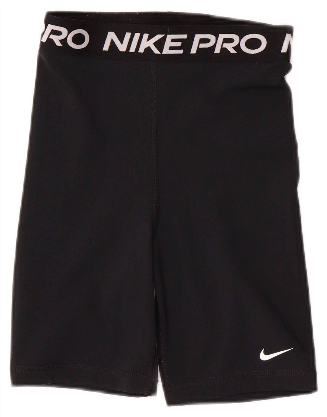 Pantaloni scurti sport NIKE Dri Fit Graphic pentru femei UK 4 XS poliester negru
