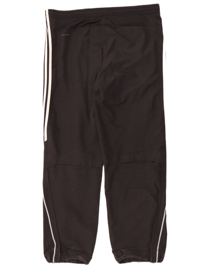 Pantaloni de trening Adidas pentru bărbați, poliester mediu, negru