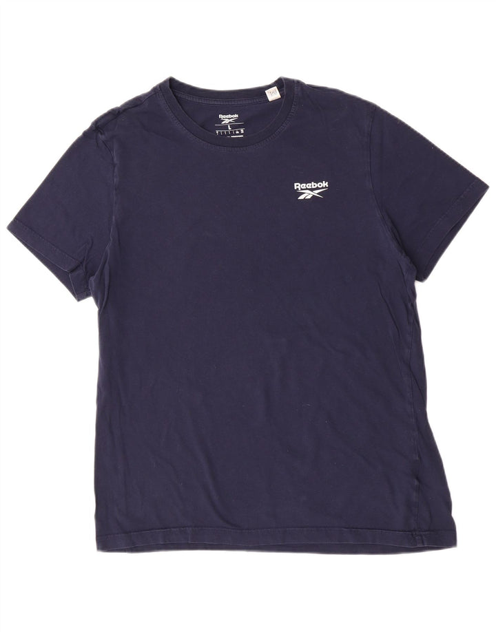 Tricou Reebok pentru bărbați Top mare din bumbac bleumarin