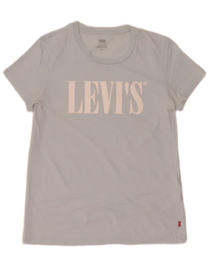 Tricou grafic Levi's pentru bărbați Top UK 10 Small Blue Cotton