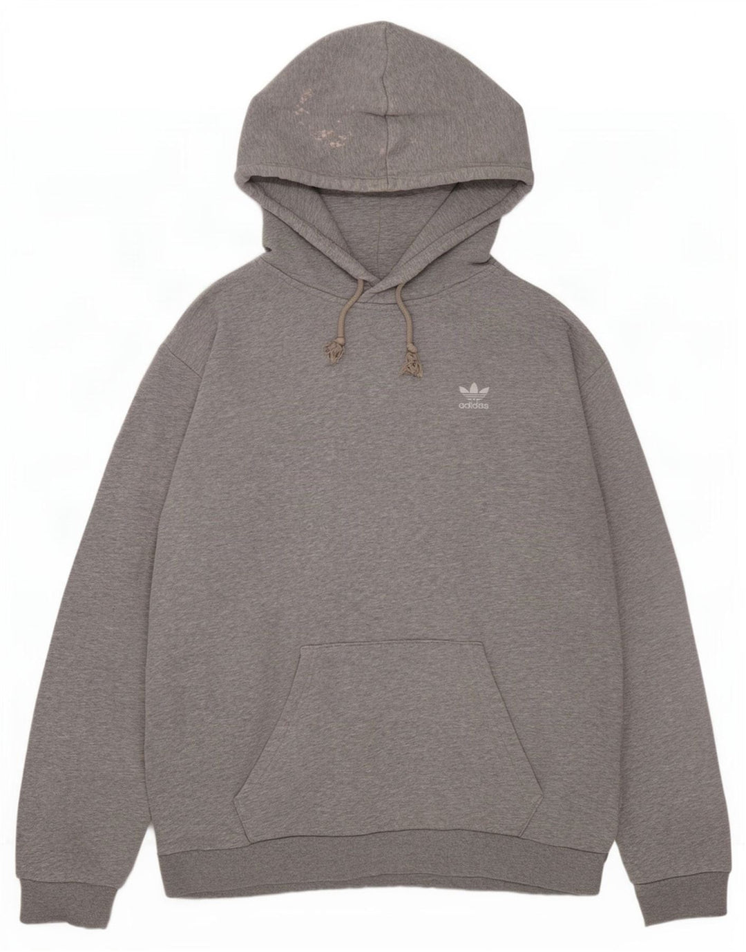 Pulover Adidas pentru bărbați, bumbac cu pete, gri mediu