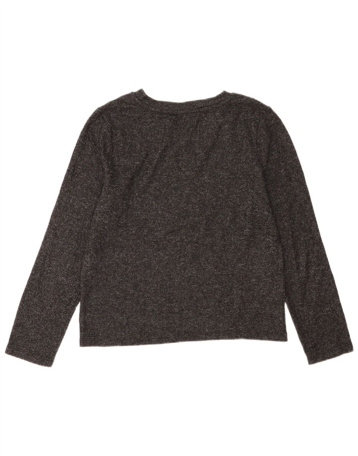 Marks & Spencer Top pentru femei cu mânecă lungă UK 12 Medium Gri Poliester