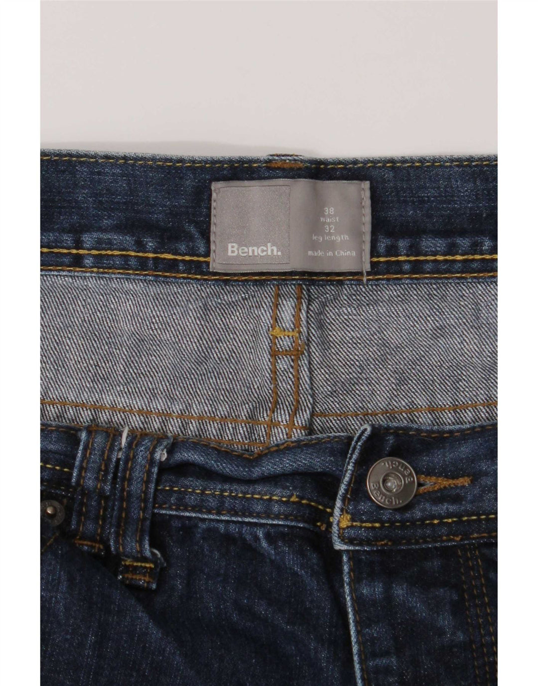 Jeans drept bărbați Bench W38 L32 Bumbac albastru
