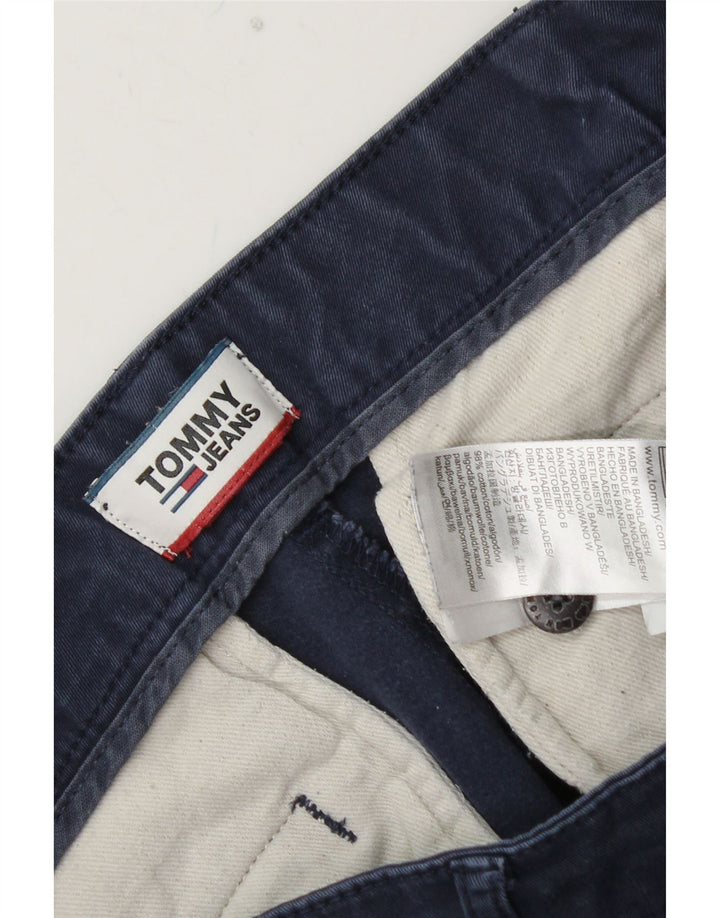 TOMMY HILFIGER Pantaloni chino subțiri pentru bărbați L32 L30 bumbac bleumarin