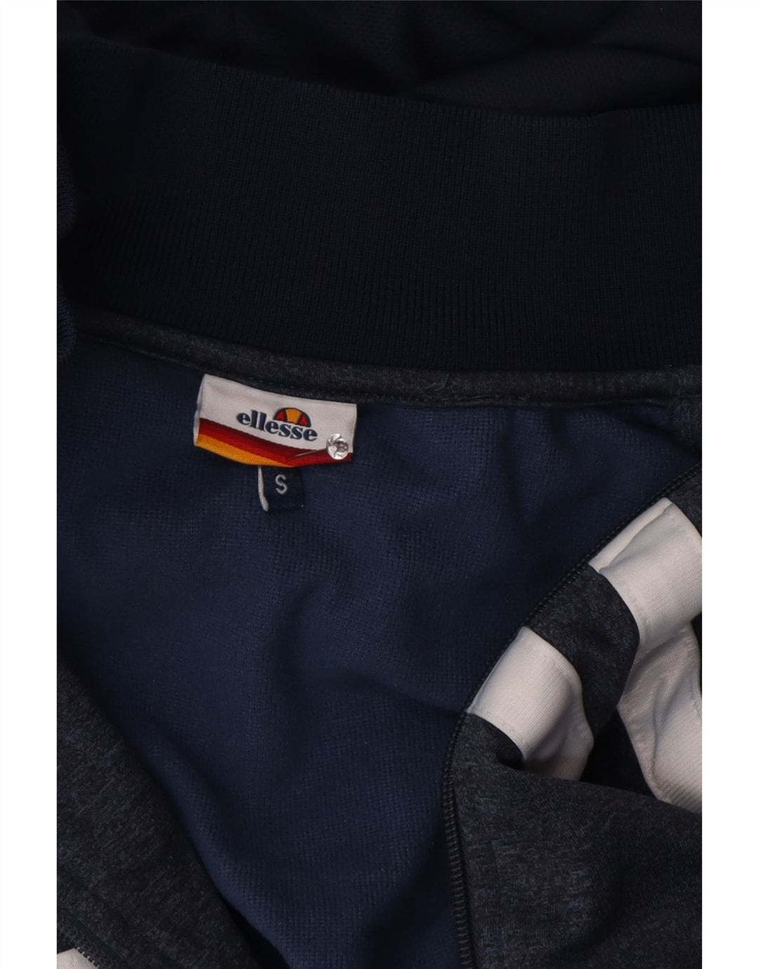 Pulover cu glugă cu fermoar pentru bărbați Ellesse, albastru mic, color block