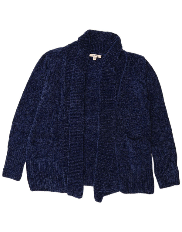 Pulover cardigan deschis supradimensionat pentru femei Orvis UK 10 Mic bleumarin