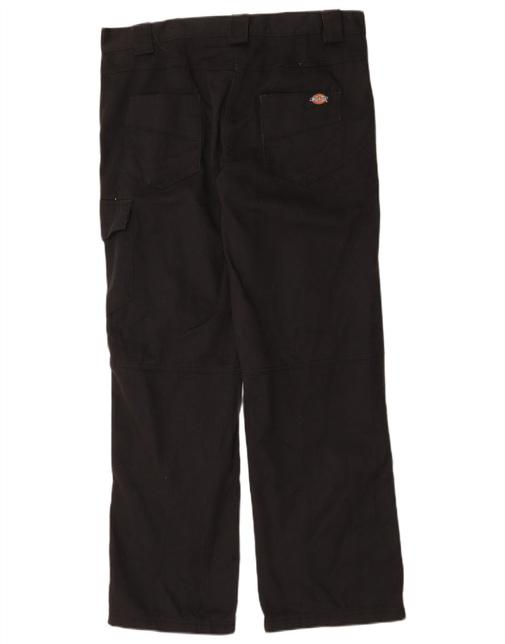 Pantaloni cargo drepti pentru femei Dickies UK 12 Medium W36 L31 Poliester negru