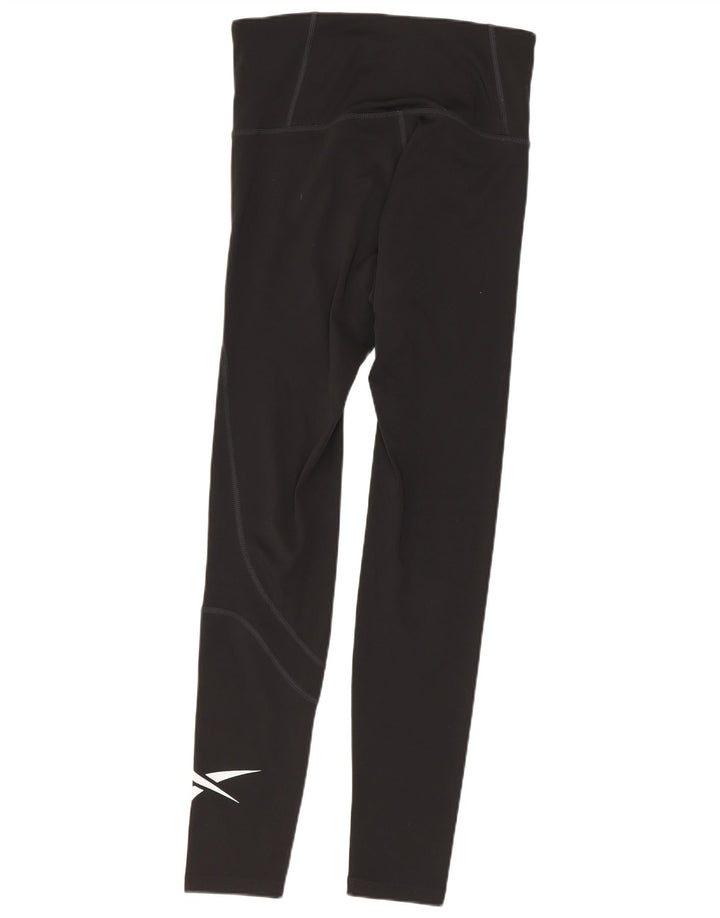 Leggings pentru femei Reebok UK 8/10 Poliester negru mic
