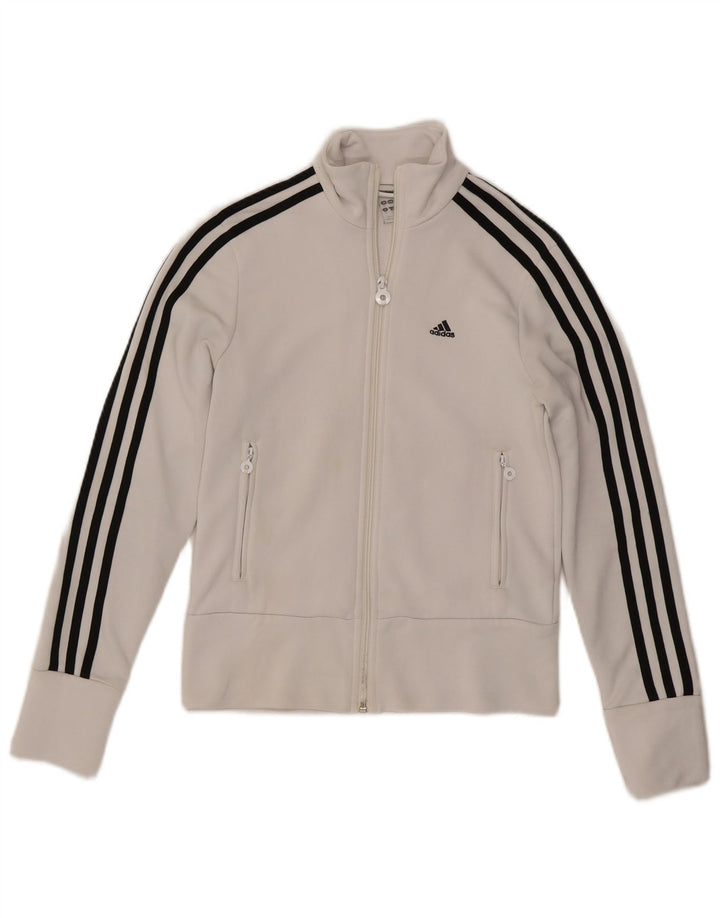 Jachetă de trening pentru femei Adidas UK 10 Small White