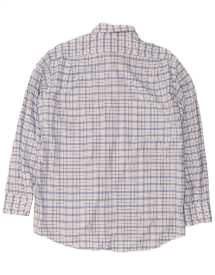 Cămașă pentru bărbați Lacoste Mărimea 44 XL Bumbac cu check albastru