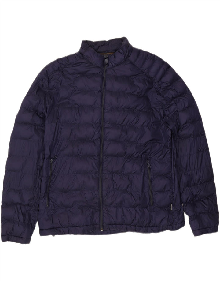 Jachetă căptușită pentru bărbați Zara UK 44 2XL Bleumarin Poliester