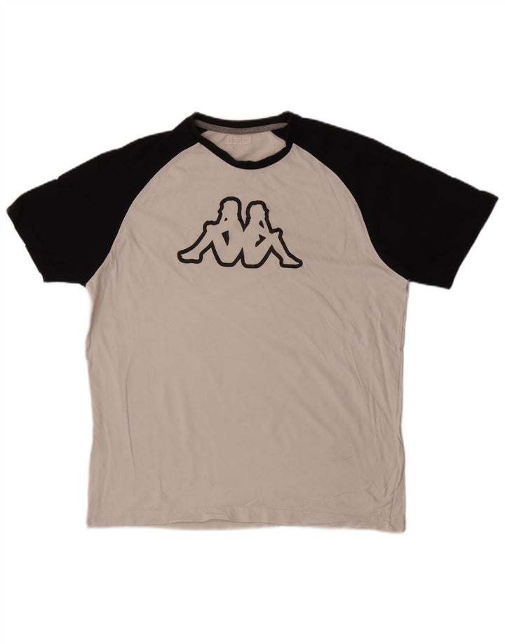 Tricou grafic pentru bărbați Kappa Top XL, alb, bloc de culoare