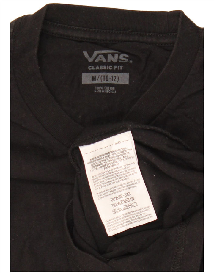 VANS Tricou grafic Classic Fit 10-11 ani Bumbac mediu negru