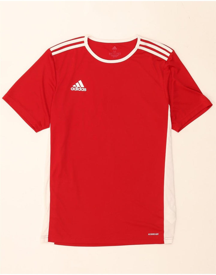 Tricou pentru bărbați Adidas Aeroready Top Mediu Roșu Colorblock Poliester