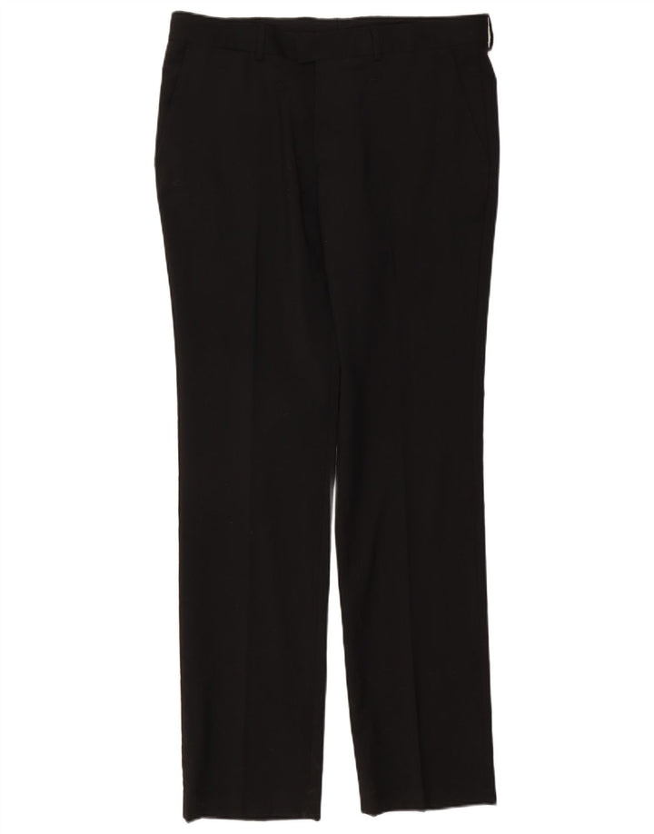 Pantaloni de costum slim pentru bărbați Zara EU 44 Mari L34 L34 Poliester negru
