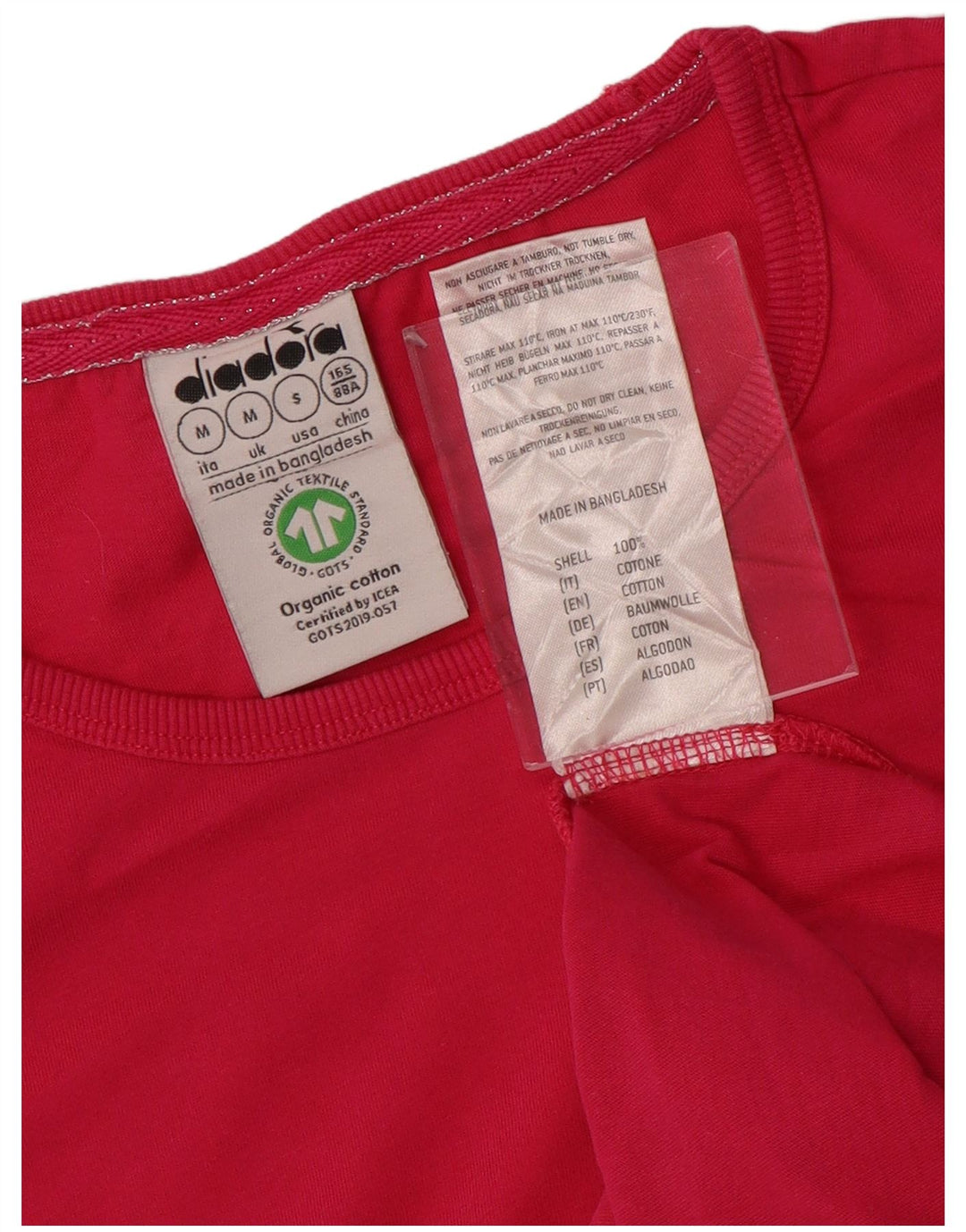 DIADORA Tricou Femei Top UK 12 Medium Pink Bumbac