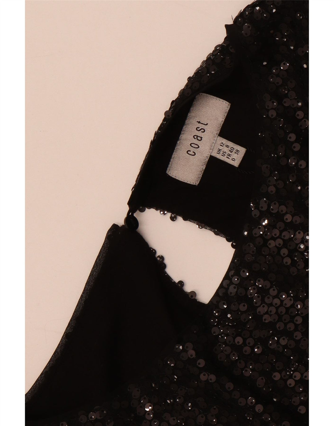 Bluză asimetrică pentru femei Coast UK 12 Medium Black