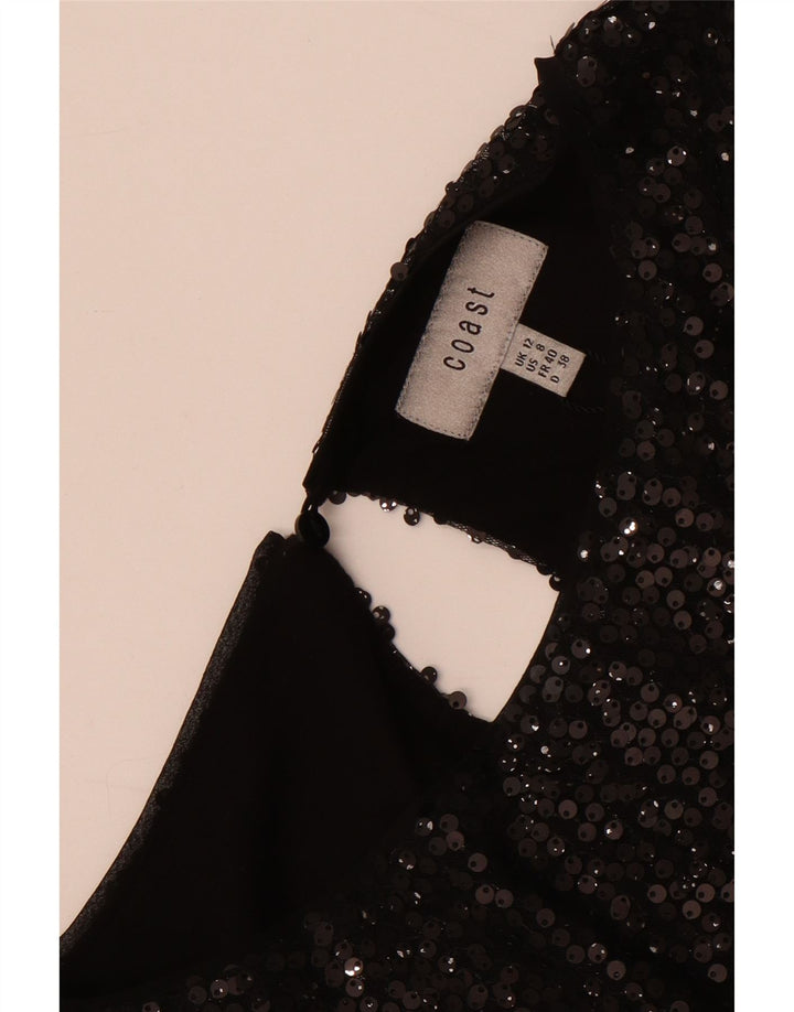Bluză asimetrică pentru femei Coast UK 12 Medium Black