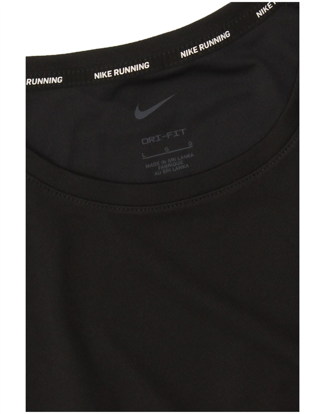Tricou pentru alergare Nike Dri Fit pentru bărbați Top mare negru
