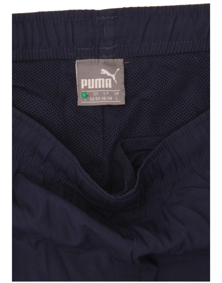 Pantaloni scurți sport Puma pentru bărbați, mari, albastru, poliester