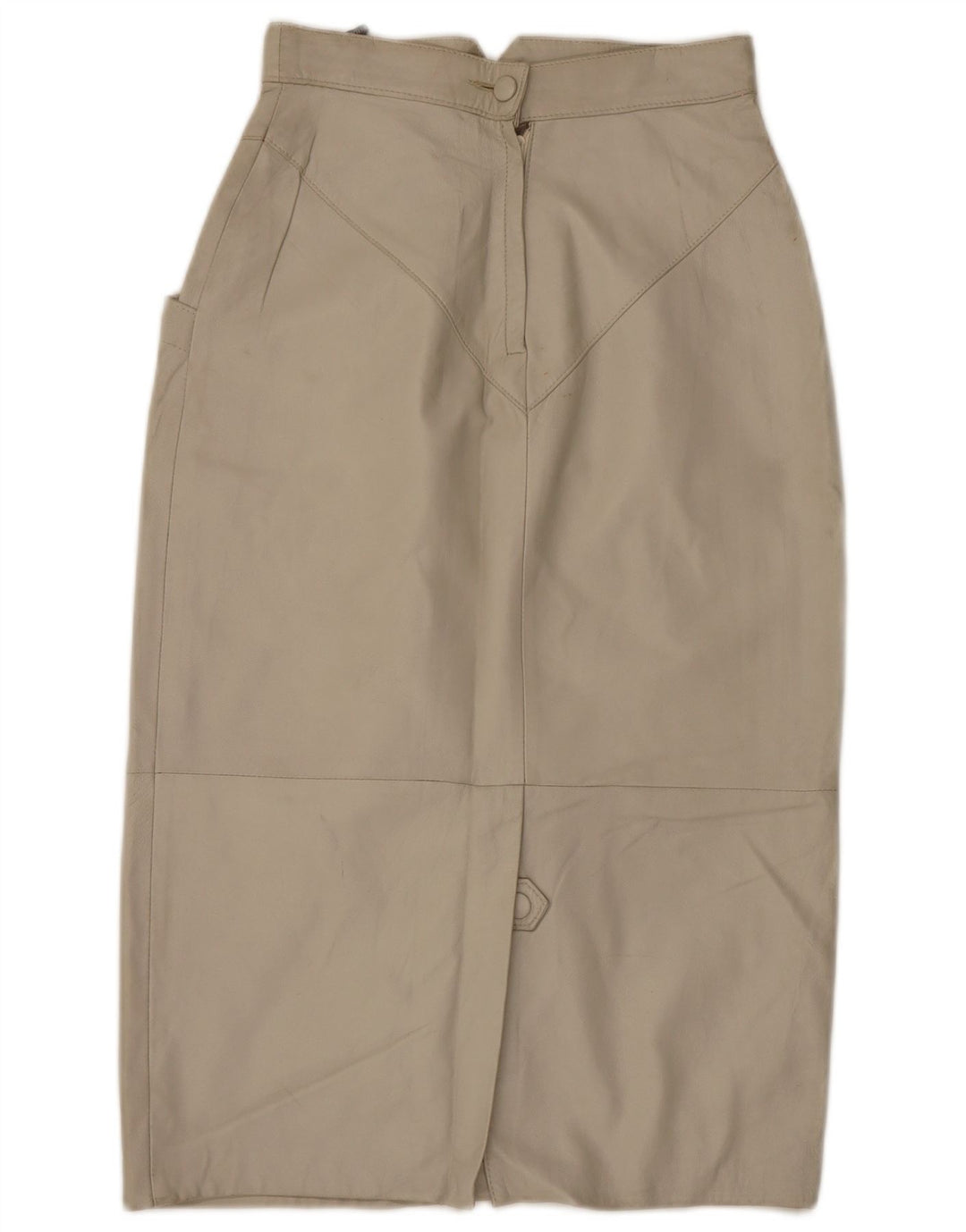 Fusta Midi din piele pentru femei C&A EU 40 Medium W28 Piele bej