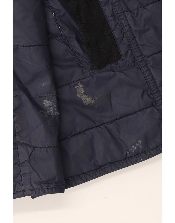 Jachetă căptușită pentru femei Barbour UK 16 mare, albastru bleumarin, poliamidă color bloc