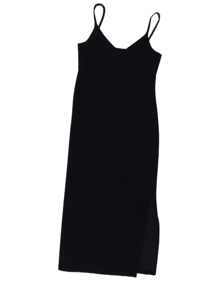 Rochie maxi fără mâneci pentru femei Gap UK 12 Medium Bleumarin Rayon