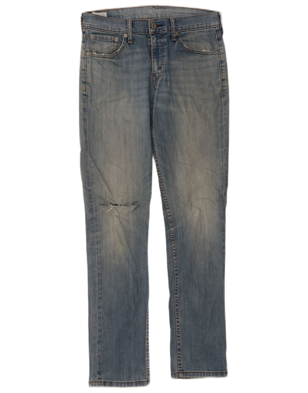Blugi slim damă LEVI'S Distressed Slim W30 L32 Blue Bumbac