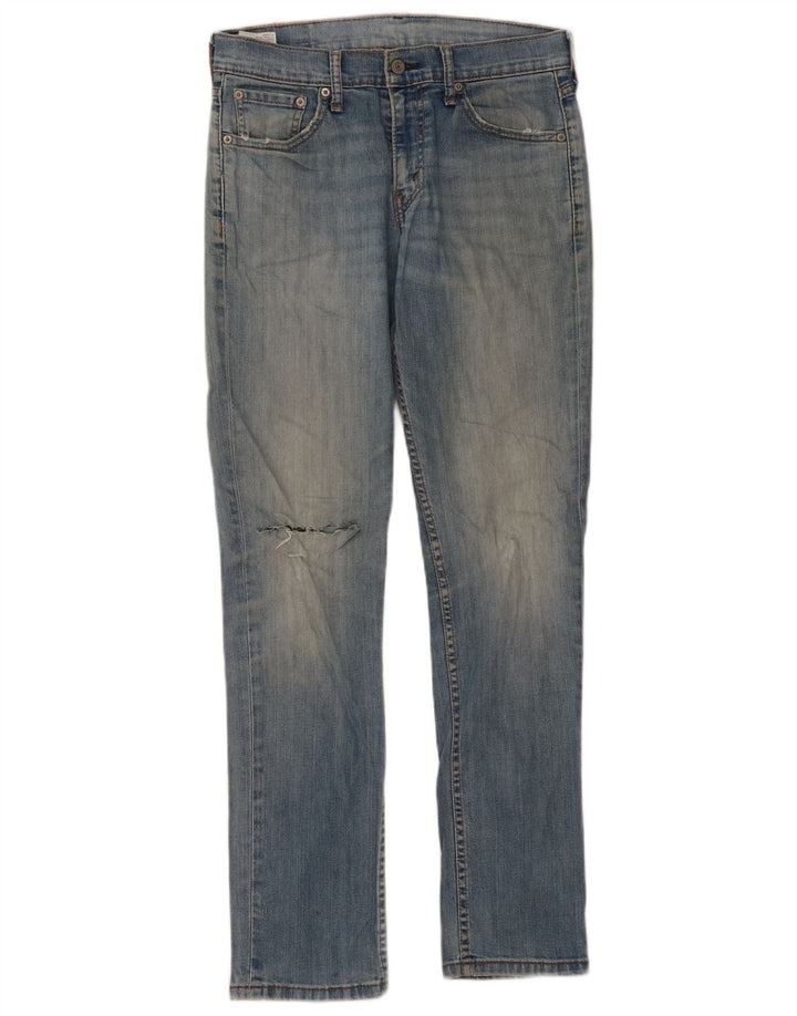 Blugi slim damă LEVI'S Distressed Slim W30 L32 Blue Bumbac