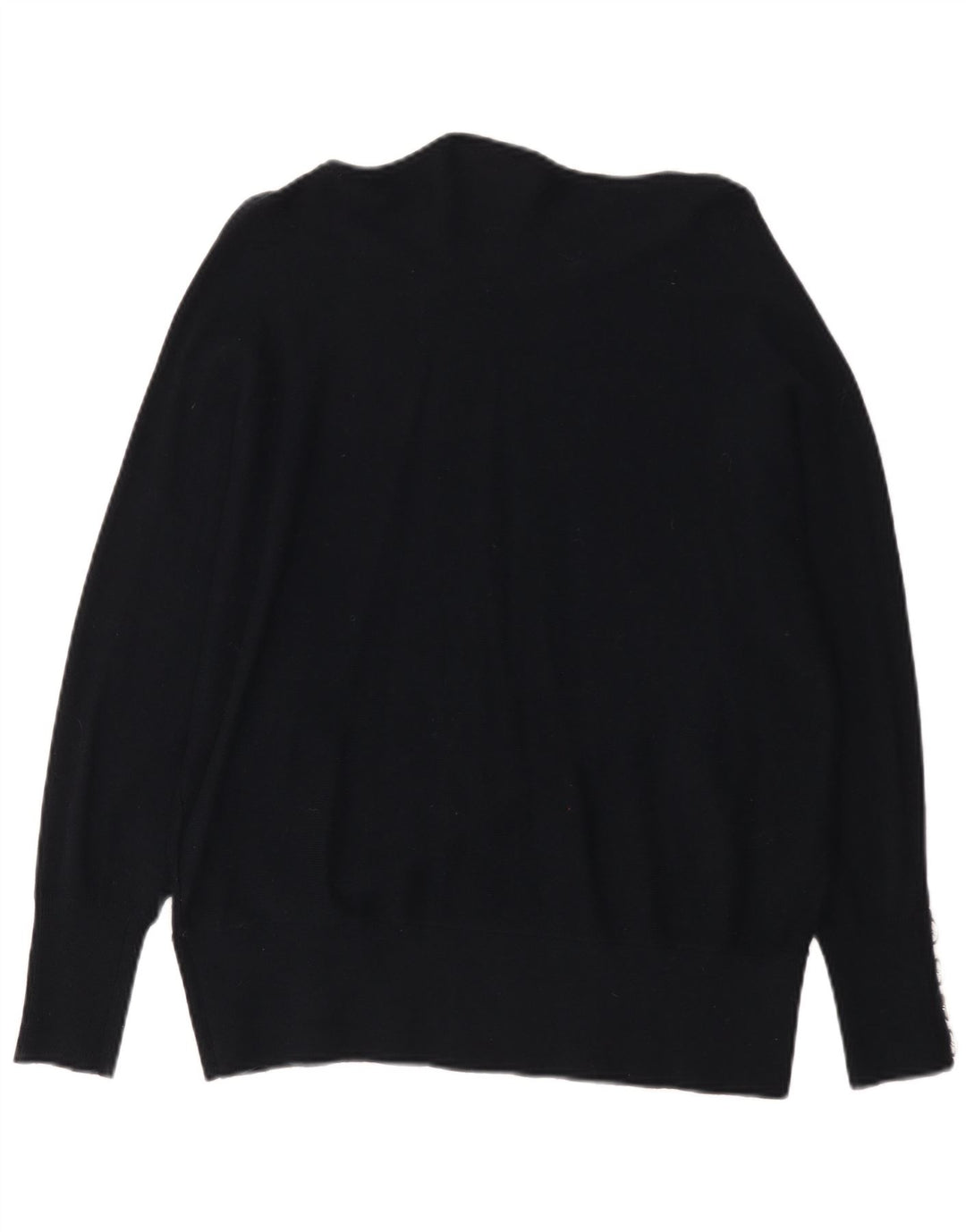 MINT VELVET Pulover supradimensionat pentru femei cu gât de barcă UK 14 Medium Negru