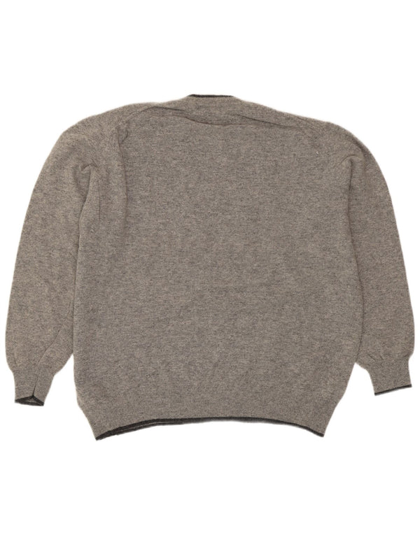 Pulover Fila pentru bărbați cu gât crew, 2XL, lână gri