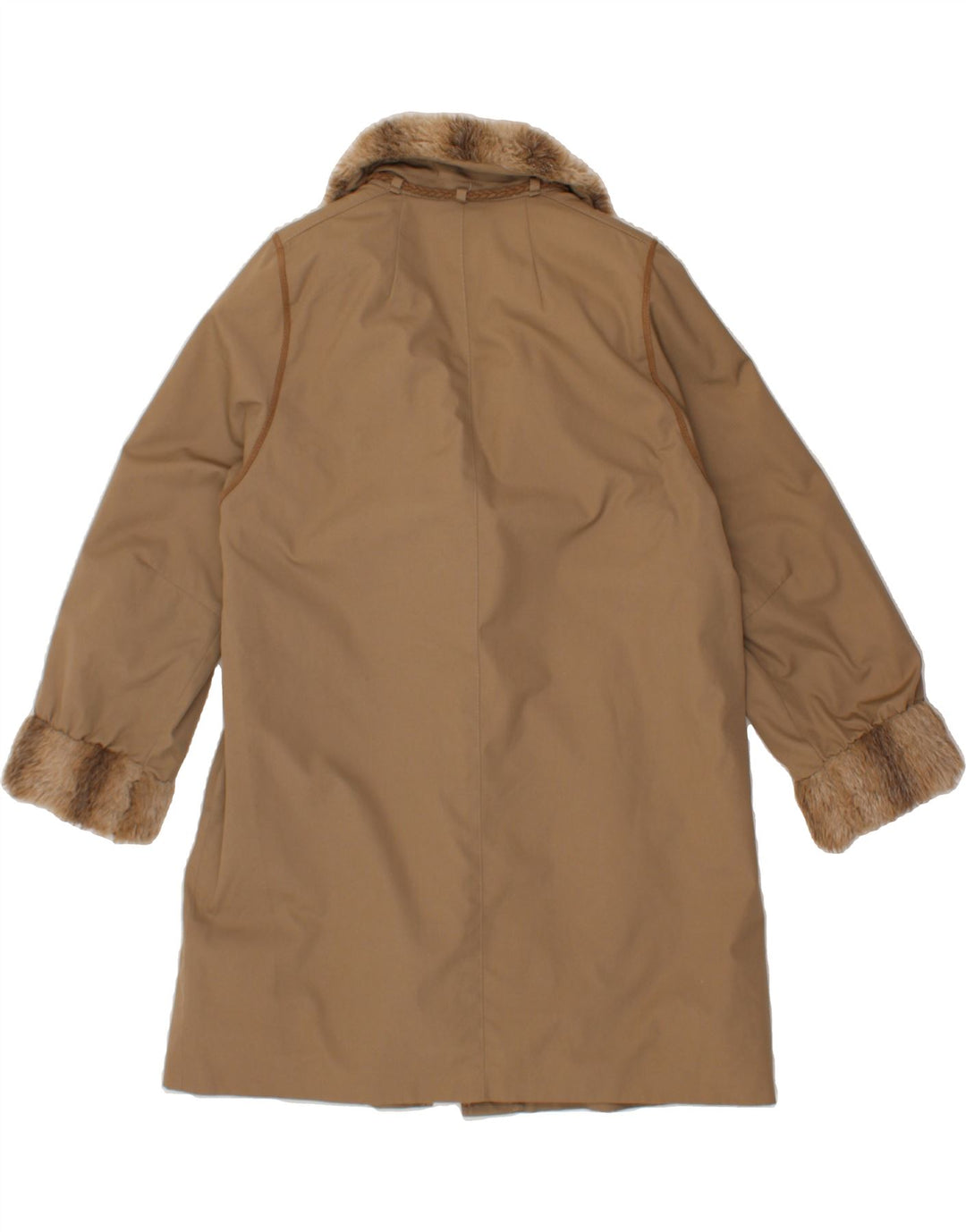 NINO Womens Overcoat UK 14 Medium Brown Polyester Vintage NINO and Second-Hand NINO from Messina Hembry 