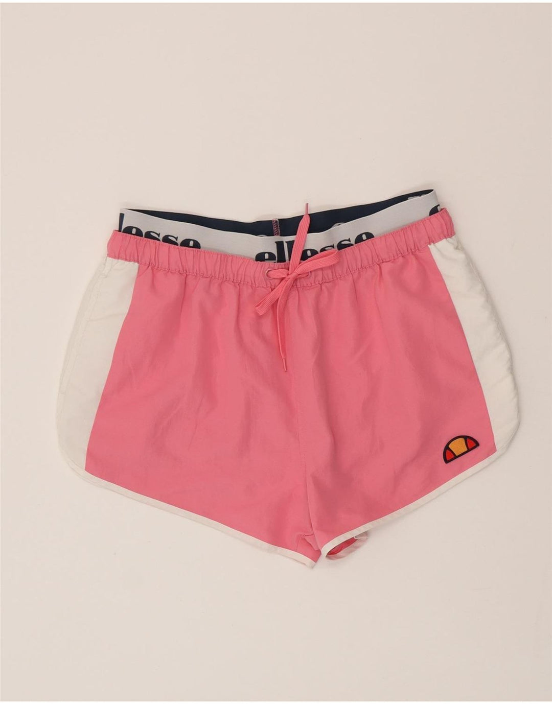 Pantaloni scurți de înot cu grafic pentru femei Ellesse UK 14, mare, roz, color block