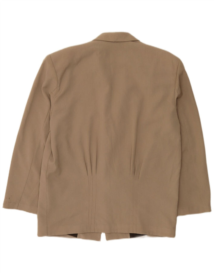 Blazer Vintage pentru bărbați cu 1 nasture UK 38 Medium Beige Viscose