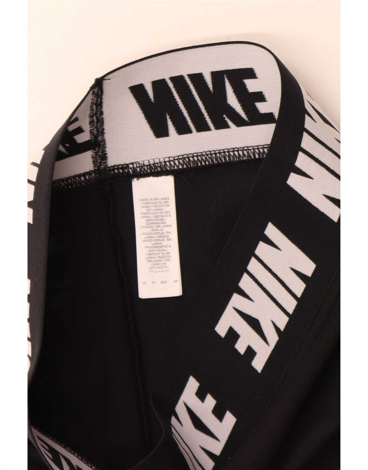Leggings cu grafic pentru femei Adidas UK 4 XS poliester negru
