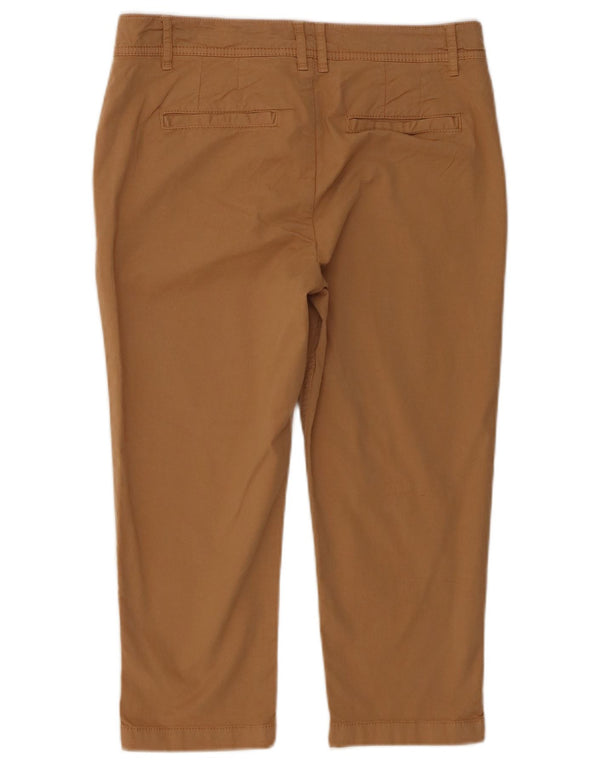 Fat Face Pantaloni Capri vopsiți în haine pentru femei UK 10 Small W30 L20 Brown