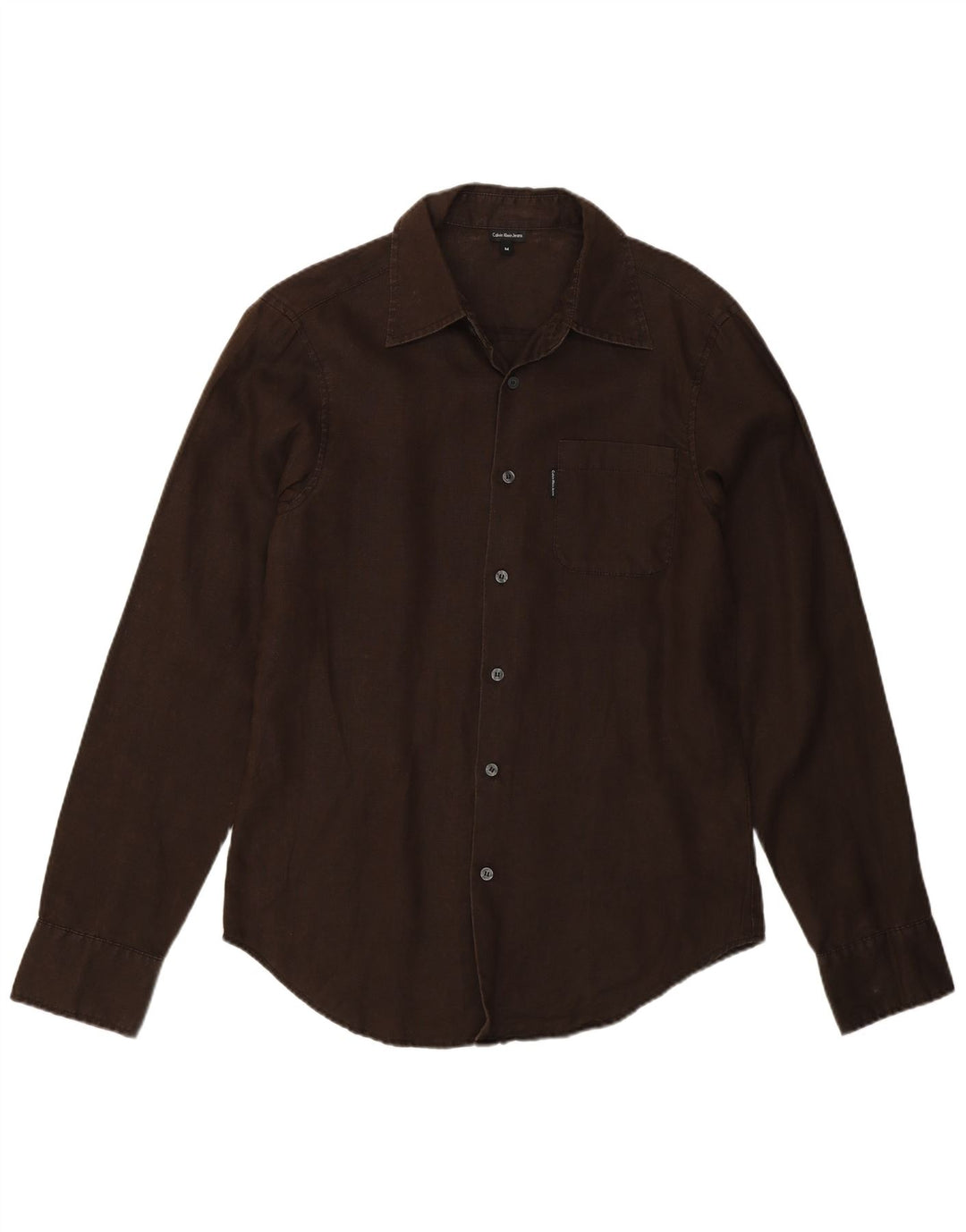 Cămașă pentru bărbați Calvin Klein Jeans, in maro mediu
