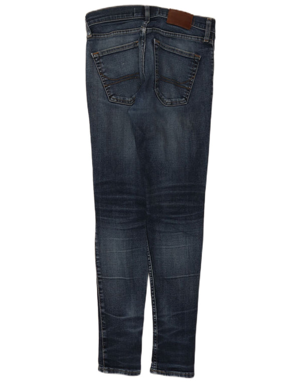 Blugi skinny pentru femei Hollister W30 L30 bumbac bleumarin