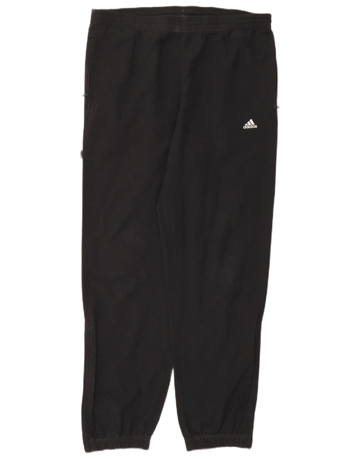 Pantaloni de trening Adidas pentru bărbați Joggeri poliester mediu negru