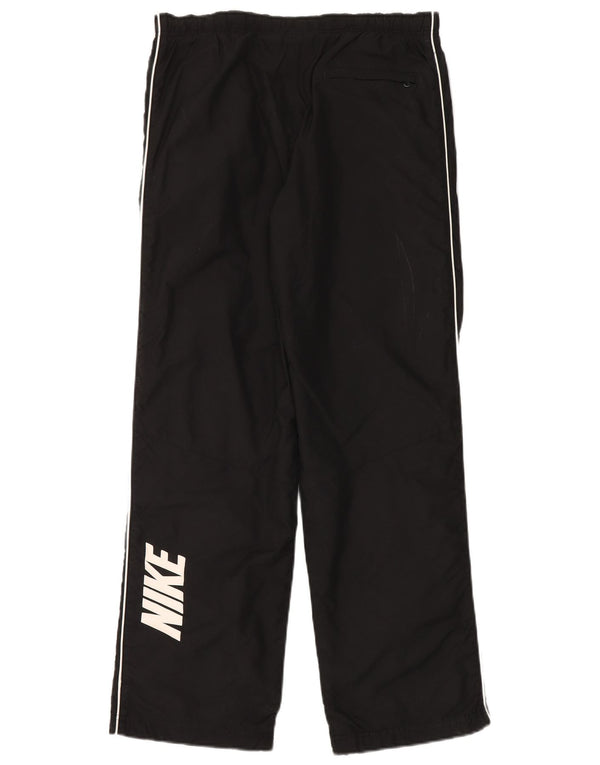 Nike Boys Graphic Tracksuit Trousers 13-14 Years XL Black Colourblock