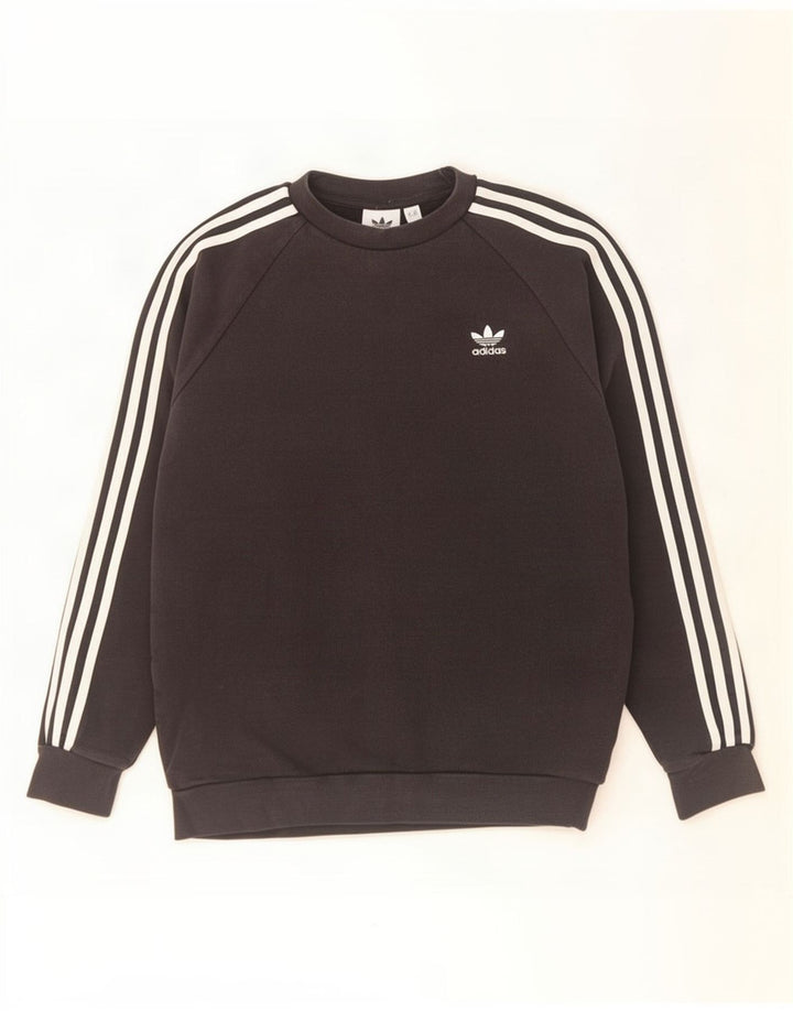 Pulover Adidas pentru bărbați, bumbac mediu negru