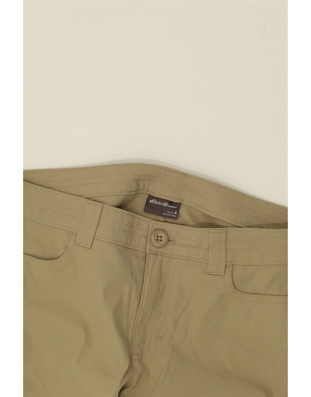 EDDIE BAUER Womens Straight Capri Trousers US 8 Medium W30 L21 Beige Vintage Eddie Bauer and Second-Hand Eddie Bauer from Messina Hembry 