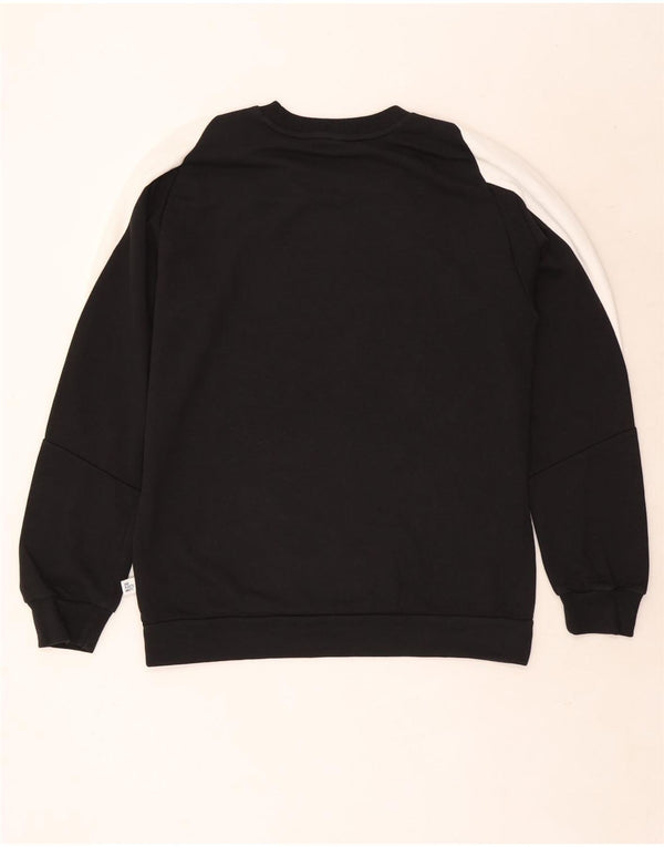 Hanorac grafic pentru bărbați Adidas Jumper mediu negru, bumbac color bloc