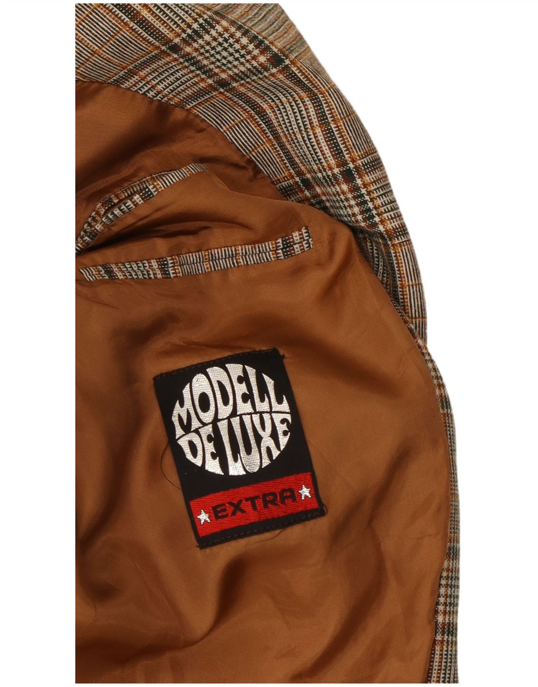 Jachetă pentru bărbați VINTAGE cu 2 nasturi, UK 40, mare, gri poliester cu carouri