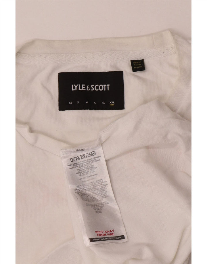 Tricou grafic Lyle & Scott pentru bărbați Top 2XL bumbac alb