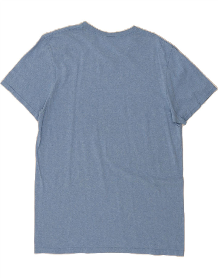 QUIKSILVER Mens Regular Fit Graphic T-Shirt Top Medium Blue Cotton Vintage Quiksilver and Second-Hand Quiksilver from Messina Hembry 