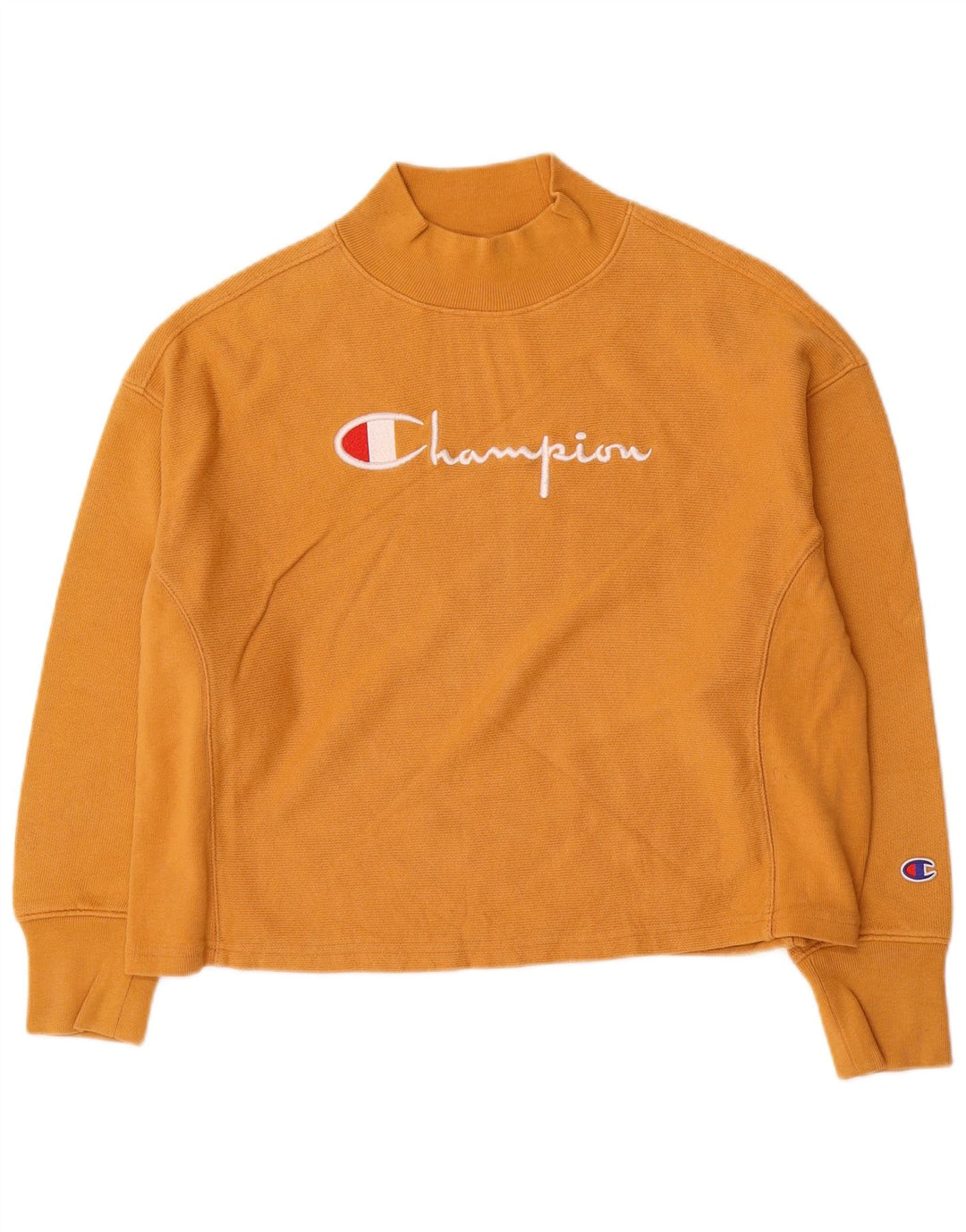 Pulover supradimensionat cu grafic pentru femei Champion UK 10 Small Yellow